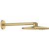 GROHE Rainshower Cosmopolitan 310 Set soffione doccia (braccio 142 mm, soffione 310 mm, risparmio idrico 9,5 l/min, sistema anti-calcare), Oro Spazzolato, 26067GN0