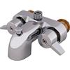 EZ-FLO 11129, Rubinetto deviatore doccia aggiuntivo cromato a due manopole, centri da 3-3/8, ingresso MIP da 3/4