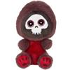 GIPSY TOYS - PELUCHE SCHELETRO SKULLY CUTYDOOS HALLOWEEN - 13 CM - MELANZANA E BORDEAUX