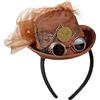 W WIDMANN MILANO Party Fashion - Cerchietto a mini cilindro steampunk