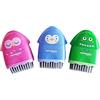 KEYROAD Temperamatite ergonomico singolo ROCKY-DOCKY 3 in 1 con gomma e pennello/1 pezzo/plastica/lame in acciaio/di matite e pastelli/blister - colori misti/
