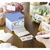 WENKO Etichette adesive con dispenser WENKO 2, carta, 7 x 7 x 7 cm, colore bianco