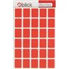 Blick Etichette autoadesive rosse per ufficio, rettangolari, 19 mm x 25 mm, 960 etichette, per casa, ufficio, famiglia, scuola, lettere