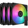 COOLER MASTER Ventola Cooler Master SickleFlow Edge 120 ARGB Kit Da 3 Nero