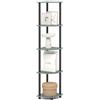 Furinno TURN-N-TUBE Mensola Angolare, Libreria Angolare A 5 Ripiani, Ripiani Aperti Portaoggetti, Per Organizzazione E Contenimento, Soggiorno, Ufficio Domestico, Garage, Camera Da Letto, Verde Salvia