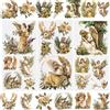 WANDIC 3 Fogli Adesivi trasferibili, Retro Angelo, Impermeabili, per mobili, Artigianato, Decorazioni, diari Spazzatura per Fai da Te, Scrapbooking, 15 x 30 cm