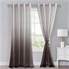 XWZO - Tende in voile con occhielli, set da 2 per camera da letto e soggiorno, tende a pannello con sfumature, tende trasparenti ombre con maniglia per arricciare, 245 x 140 cm (altezza x larghezza