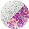Auvoau 1000 perline pony, 9 mm, in plastica UV, per collane, trecce, per ragazze, portachiavi, creazione di gioielli (cambia colore nell'ultravioletto)