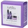Euphidra Kit Ultralight - Kit skincare viso illuminante e seboregolatore, 3 pezzi