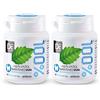 DC24 DAILY CARE Gomma 100% Xilitolo, Senza Aspartame, Gomma da masticare alla menta senza zucchero, Aromi Naturali, Senza Glutine, Vegan, 60 Pezzi, Confezione da 2