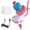 SciFiVisi Bigodino elettrico - Automatico Yarn Winder, avvolgitore per lana, avvolgitore a sfera, avvolgitore per uncinetto a velocità continua, aiuto ideale per gli amanti del lavoro a maglia (rosa)