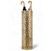 Culnflun Porta ombrello, supporto mobile per ombrelli da pavimento, contenitore metallico tondeggiante per ombrelli, organizer per archiviazione in oro, ideale per ingresso, casa, ufficio, hotel