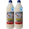 Midor Detersivo Lavastoviglie gel sciogli grasso 1000ml Detersivo con Sgrassatore Attivo, STOVIGLIE GEL, 55 Lavaggi - Midor (Confezione da 2)