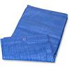 Mivos Telo di Copertura Impermeabile 4 x 5 m -Blu - PP-PE 60 g/m² - Telone da Giardino con Occhielli in Alluminio - Resistente Alla Muffa - Per Auto Mobili da Giardino Barca Legno