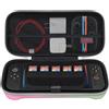 Elonbo Carrying Case for Nintendo Switch 2 (2025), Switch 2 Games Controller Grip Hard Travel Bag, Game Player Organizer Holder, Mesh Pocket Fits Joy-Con Cables, Pink-Green