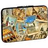 PEDEA Custodia per notebook in neoprene 15,6 pollici, vintage travel