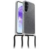 OtterBox Cover React Necklace per Samsung Galaxy A55 5G, Stardust | Custodia sottile, anti urti, con cordone da collo, adattabile, testata a norme MIL STD 810G, Senza Retail Package