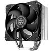 SilverStone Technology Argon V120, radiatore CPU ad alte prestazioni da 120 mm, con quattro tubi di calore in rame con diametro di 6 mm, SST-ARV120B