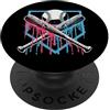 Baseball Men Women Boys Kids Gift Mazza da baseball per giocatore di gocciolamento per la casa, per uomini, ragazzi, bambini, adolescenti PopSockets PopGrip Adesivo