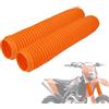 IUVWISN Copri Forcella Anteriore Universale per Dirt Bike Copri Ammortizzatore Protezione 155MM-360MM Ghette Parapolvere in Gomma per SX EXC CRF YZ KLX KX TC FC TE RM Motocross Nero