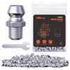 TRILINK Ingrassatori Testine M6, Ingrassatore Metrici con Angoli Dritti, Kit di Ingrassatori con Chiave - Ideale per Veicoli Automobilistici, Agricoli e Macchinari Industriali (100 Pezzi)
