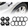 Rolling Gears Kit di fissaggio a sgancio rapido del paraurti JDM per paraurti posteriore anteriore Coperchio del baule (nero)
