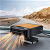 Chuankefanxing Riscaldatore per auto, riscaldatore portatile per auto da 12 V 200 W, ventilatore 2 in 1 con riscaldamento e raffreddamento rapidi con spina per accendisigari, sbrinatore per parabrezza