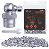 TRILINK Ingrassatori Testine M8, Ingrassatore Metrici con Angolo di 90 Gradi, Kit di Ingrassatori con Chiave - Ideale per Veicoli Automobilistici, Agricoli e Macchinari Industriali (40 Pezzi)