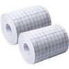 GOMETY 2 rotoli da 10 cm x 10 m di nastro medico nastro adesivo traspirante fixomull stretch pellicola trasparente taglio fai da te elastico fascia per schiena spalle polsi