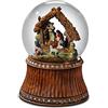 The San Francisco Music Box Company City-Souvenir Presepe con mappamondo d'acqua stabile