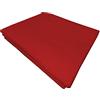 PENSIERI DELICATI Lenzuolo Singolo 160x300 cm, Lenzuolo sopra 1 Piazza in Tinta Unita Realizzato 100% in Cotone, Made in Italy, Colore Rosso