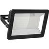 goobay 53876 Faretto LED da 100 W - Luce Bianca Neutra 4000 K - 8500 Lumen - Angolo di irradiazione 110 Gradi - Grado di Protezione IP65 - Nero