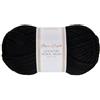 Utopia Crafts Country - Filato Aran, misto lana, per lavorare a maglia e uncinetto, 100 g (1, nero)
