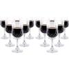 alpina Bicchieri da Vino Plastica Set da 6 - Calici Vino da 200ml - Bicchiere da Vino con Effetto Cristallo - Adatto per Bevande, Vino Rosso e Bianco - Lavabile a Mano - Trasparente (Confezione da 2)