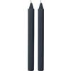 Cereria Di Giorgio - 8 Candele decorative scanalate Doriche - Diametro 2.2 cm Altezza 25 cm - Colore Blu notte - Durata 8 ore