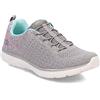 Skechers Virtue, Scarpe da Ginnastica Donna, Grigio/Multicolore, 38 EU