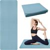 QinyOulhause Tappetino Yoga Pieghevole in TPE Materassino Fitness Antiscivolo Tappetino da Viaggio Portatile Tappetino sportivo per Viaggio,Pilates,Ginnastica e Allenamento,183 x 61 x 0,5 cm (Viola)