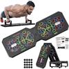 PORFOYO Tavola da push-up portatile con maniglie per flessioni, pieghevole, per la casa, per flessioni multifunzionali, carico 150 kg, allenamento 24 in 1, per allenamento muscolare, forme efficaci