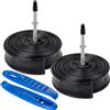 YunSCM 2PCS 25/32-622 28 pollice Camera d'aria 700CX25/28/32C FV60mm Valve Compatibile 700C bike Camere d'aria 28x1.00 28x1.10 28x1.25 700x25C 700x28C 700x30C 700x32C