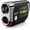 MILESEEY GenePro G1 Telemetro da Golf con Schermo Tattile, GPS e Pendenza, 43000+ Campi Precariati, Portata Laser 1300 Iarde, Schermo Rosso e Verde, Vibrazione Blocco Bandiera 0,1s, Ingrandimento 6X