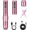 Biomaser U1 Pro Semi Wireless Permanent Make up Macchina per Trucco Permanente 6 tempi Penna Wireless Regolabile con 2 850mAh Batteria Display OLED per Trucco Semi Permanente (rosa)