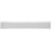 DEMLOU Griglia di Ventilazione in Alluminio Bianco RAL 9016 - 80 x 9 cm. | Formato lineare extra lungo - rete protettiva - verniciabile ad acqua - camino e stufa - trattamento 200 °C