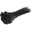 PRODIAMANT - Fascette per cavi, colore nero, 100 pezzi, 3 x 100 mm, resistente ai raggi UV, resistente allo strappo e alla trazione, qualità