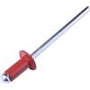 AERZETIX - C57157 - Set di 50 rivetti ciechi Ø4x8mm colore rosso fuoco RAL 3000 - in acciaio/alluminio - rivetto pop a rottura stelo