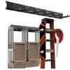 Housolution Rastrelliere di Immagazzinamento da Muro 121cm con 6 Ganci Metallici Mobili, Set di Utensili da Parete da Officina Garage Portautensili Set di Ganci di Fissaggio per Supporto Arnesi