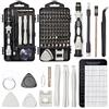 SHARDEN Set di cacciaviti di precisione, 122 in 1, kit di riparazione magnetica per elettronica, con custodia, per riparazione computer, iPhone, PC, cellulare, Nintendo, PS4, orologi, ecc. (grigio)
