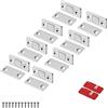 Mousike Magnete per Porta Magnetica Ultra Sottile per Armadietto Magnete per Cassetto in Acciaio Inox per Chiusura Porta Scorrevole Armadio da Cucina Armadio Armadio Closer (Argento 8 Pezzi)