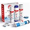 JACAR - Membrane Pack Filtri per osmosi inversa con 5 stadi universali | Compatibile con tutti i sistemi di osmosi | Ricambi filtri osmosi | Depuratore acqua osmosi depuratore acqua osmosi inversa