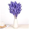 elthmpr Pampas Decorative Fiori Secchi - 120 Pezzi Bouquet di Pampas Grass Essiccato 30CM Decorazione di Pampas Grass Naturale Fiori Secchi Decorativi per Vaso Matrimoni Feste Decorazioni Boho (Viola)