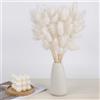 elthmpr Pampas Decorative Fiori Secchi Decorativi - 120 Pezzi Bouquet di Pampas Grass Essiccato 30CM Decorazione di Pampas Grass Naturale Fiori Secchi Decorativi per Vaso Matrimoni Feste Decorazioni Boho